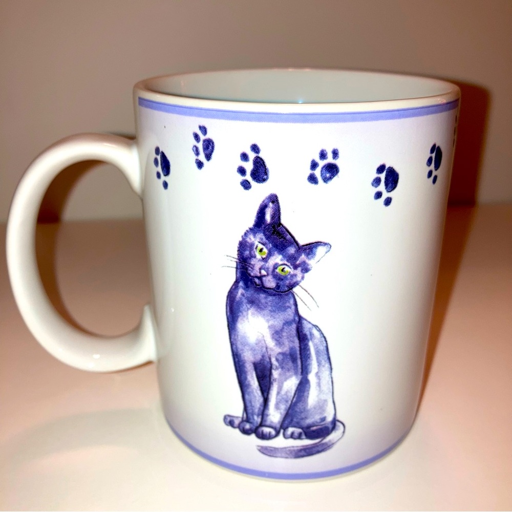 RARE Casamoda Cat Paw Prints Limited Edition Collectible Kitty NEW Ceramic Mug - Picture 3 of 11
